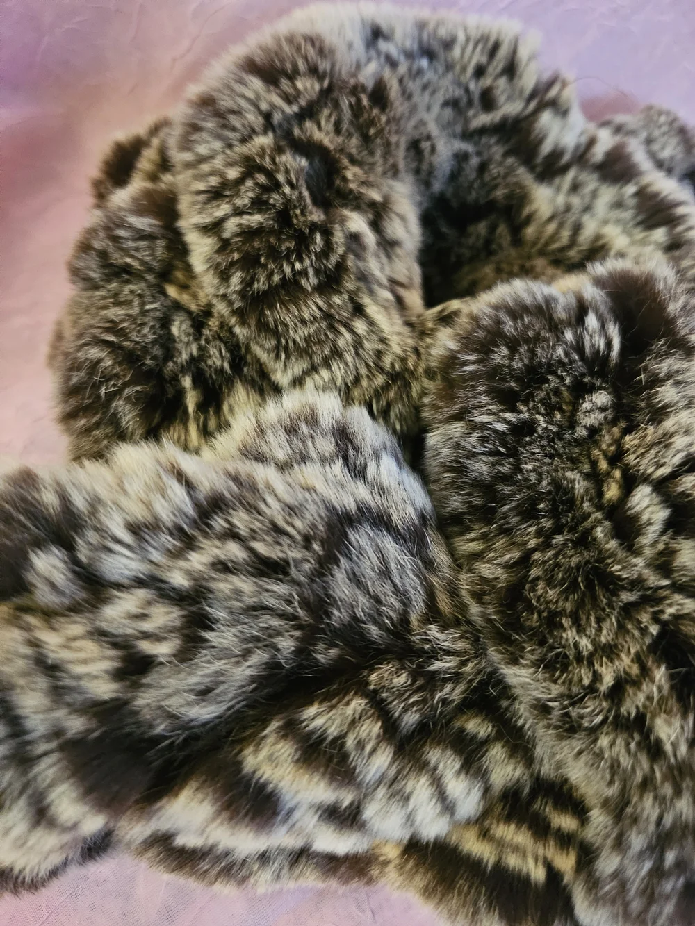 Genuine Real Rabbit Fur Women's Scarf Super Soft Beautiful Condition